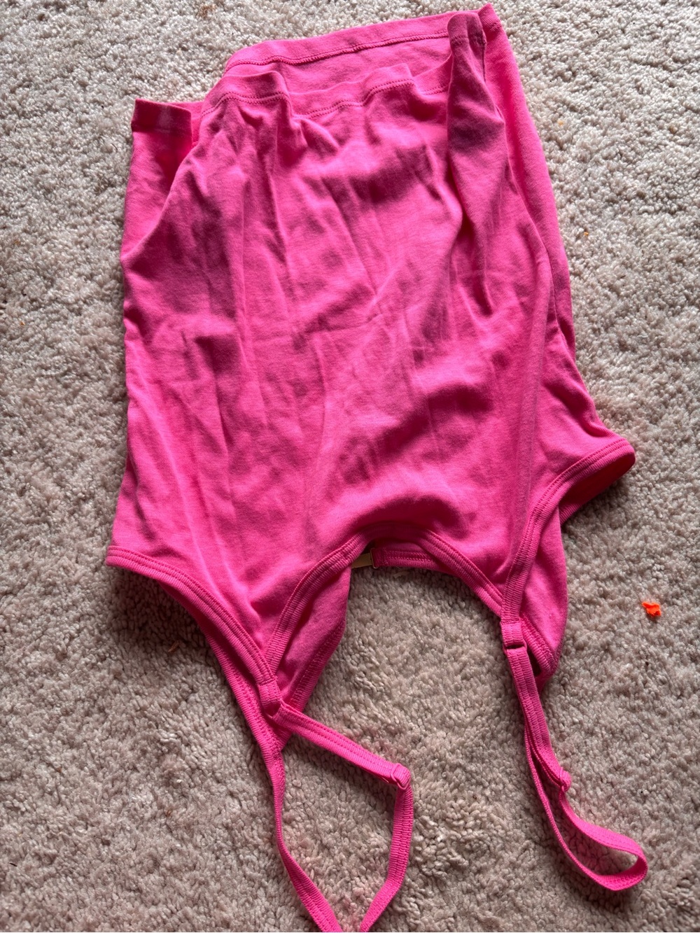 PINK Victoria's Secret Bright Pink Spaghetti Strap Tank - Picture 5 of 5